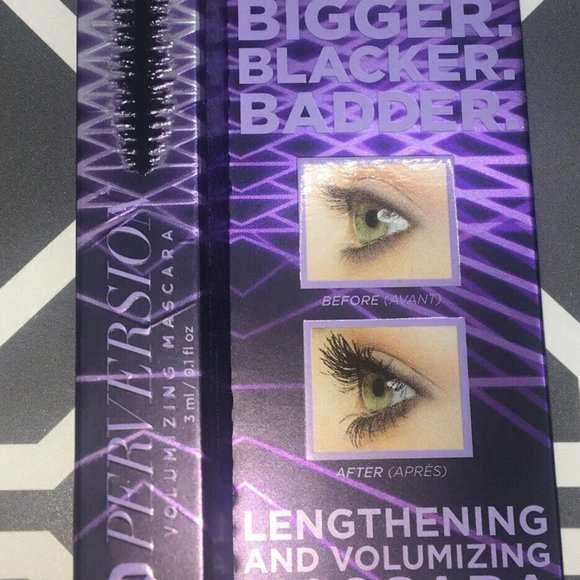 🌼 Urban Decay Perversion volumizing Mini Mascara Travel Bigger Blacker Badder - Picture 3 of 3